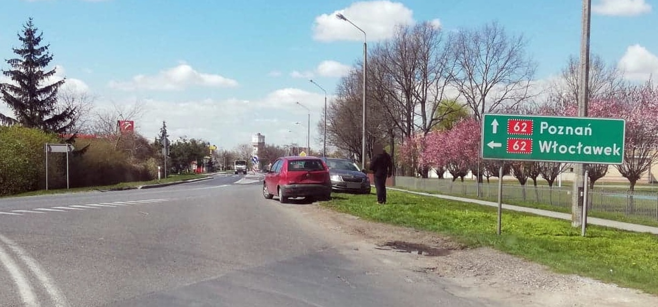 Kruszwica - Zderzenie dwóch aut w Kruszwicy