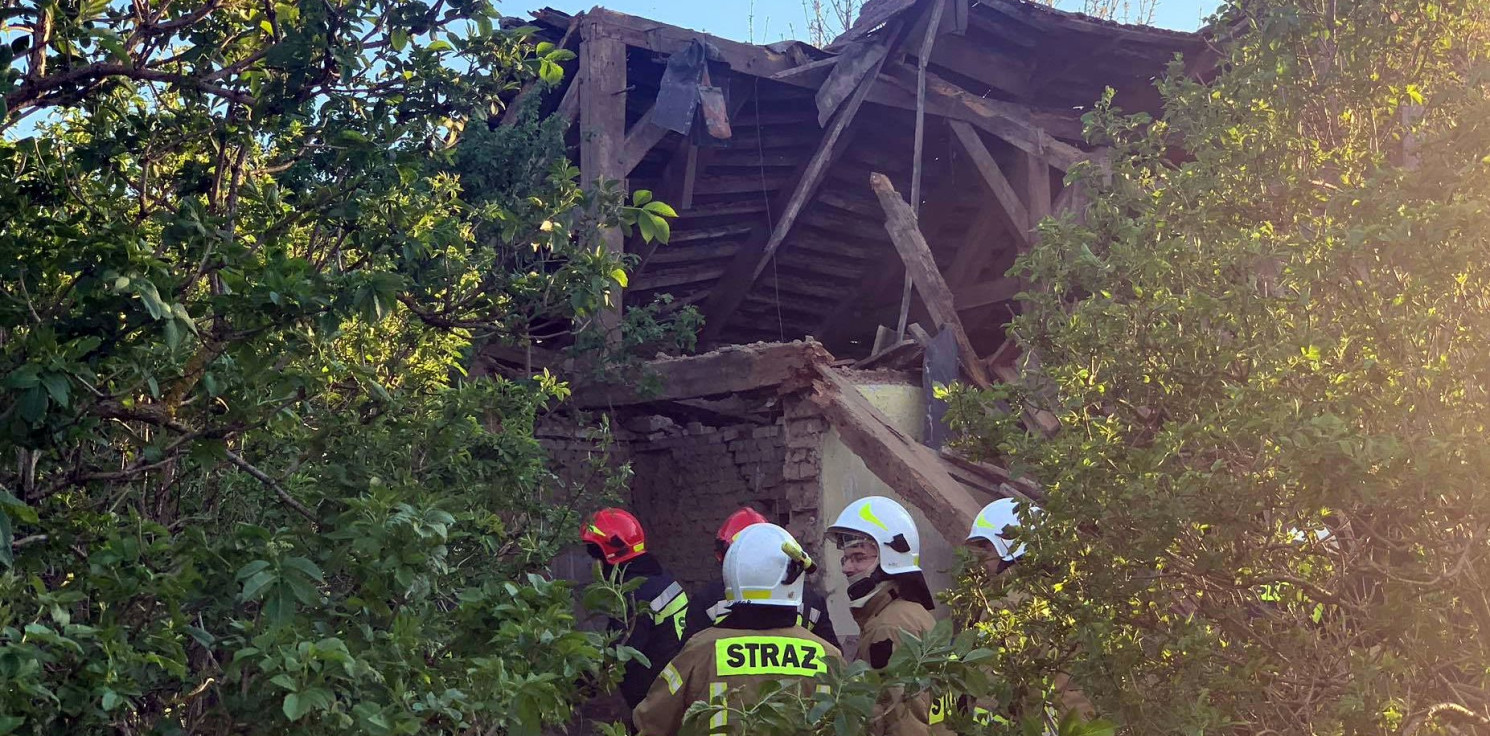 Region - W Niszczewicach koło Złotnik zawalił się budynek