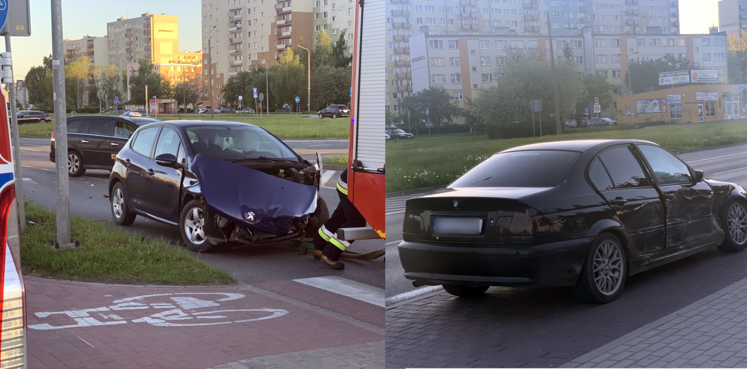 Inowrocław - Wieczorna kolizja na osiedlu Rąbin