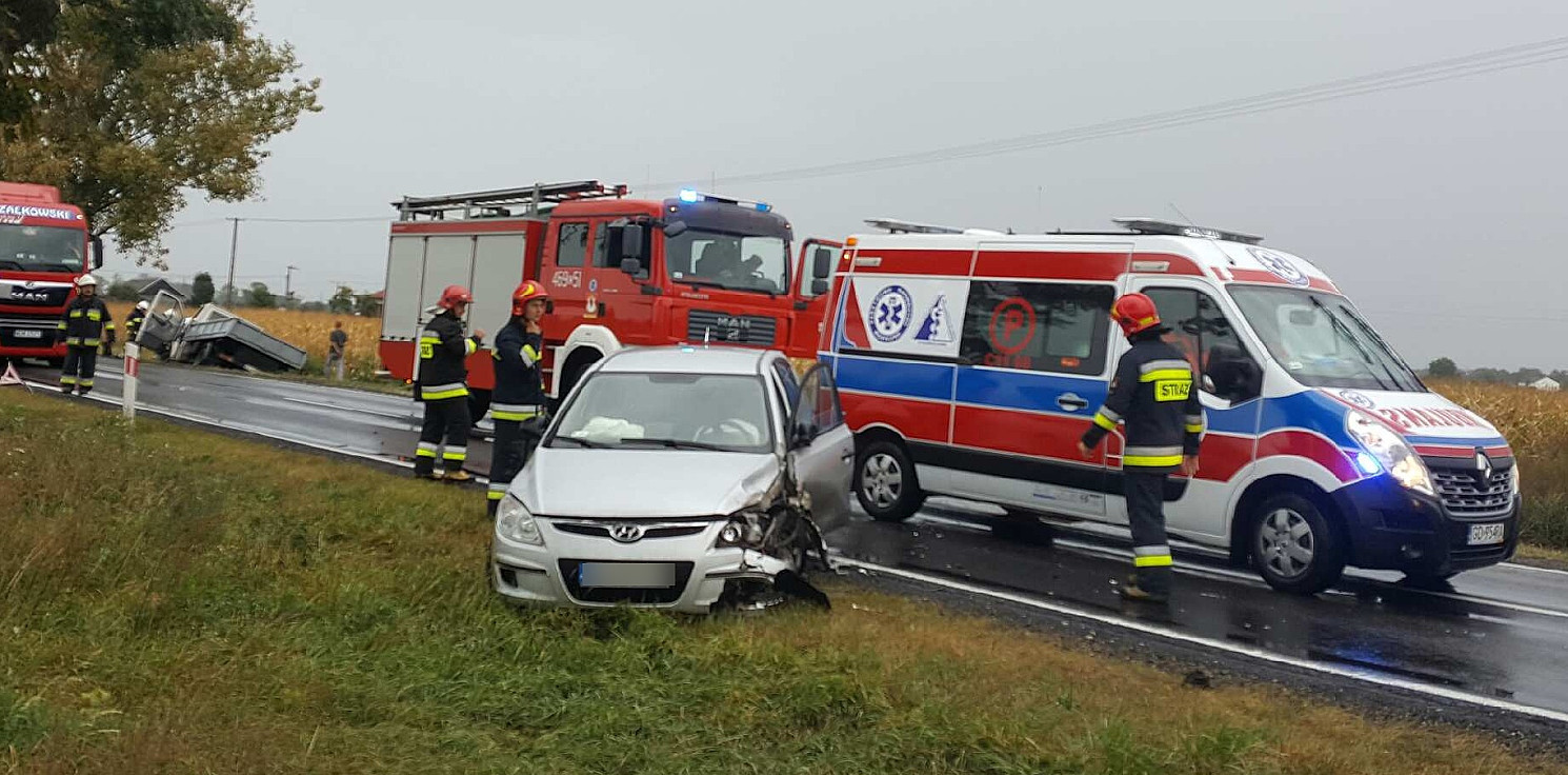 Gniewkowo.online - Kraksa w Wierzchosławicach. Korki na DK15