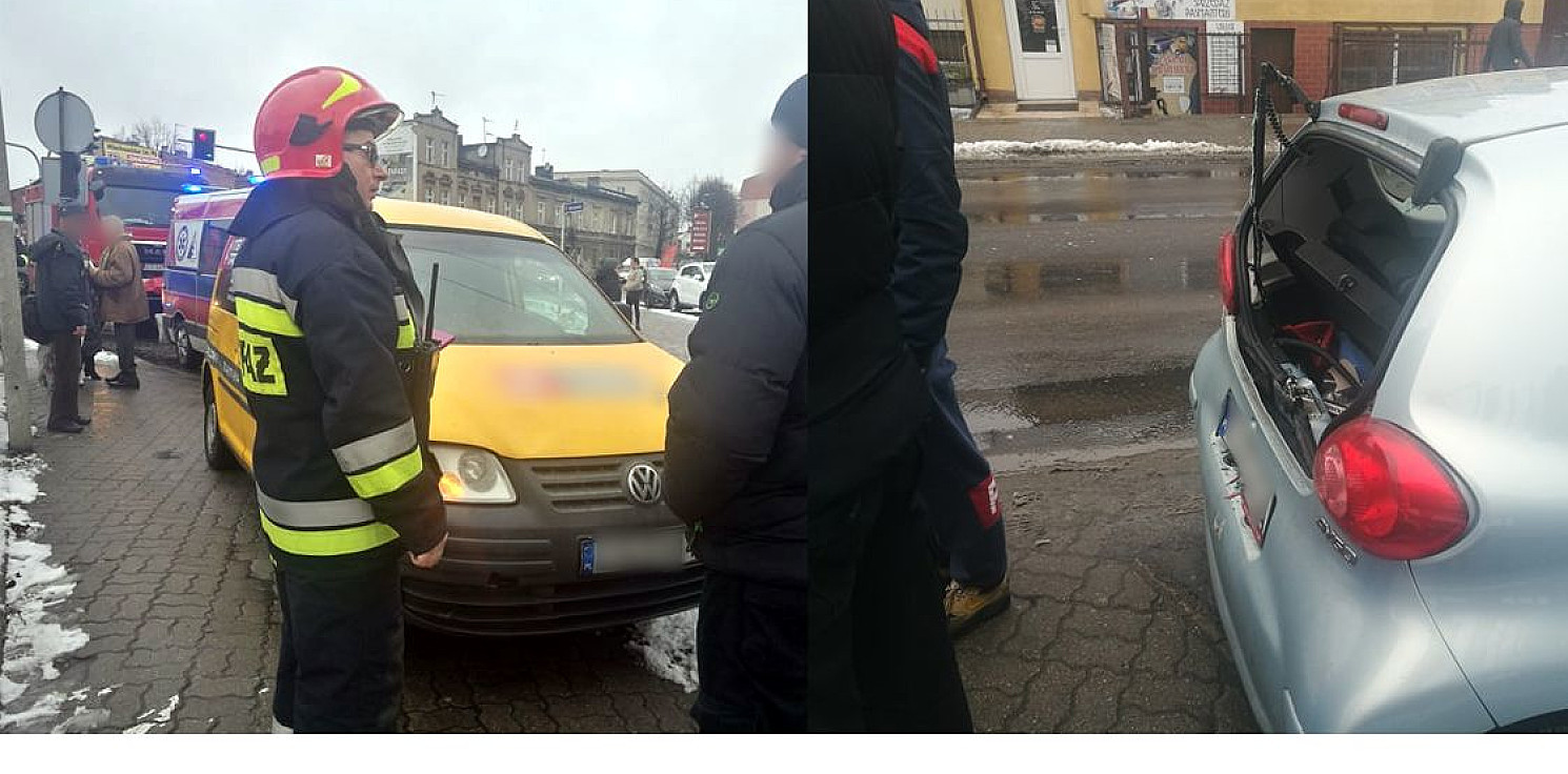 Inowrocław - Kraksa na ruchliwym skrzyżowaniu