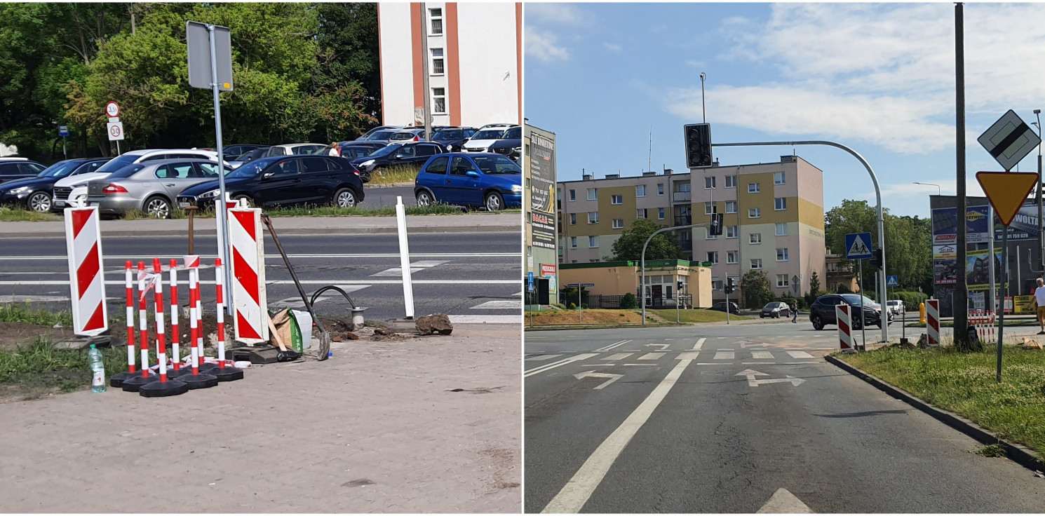 Inowrocław - Nie działa nowa sygnalizacja. Kraksa i ucieczka