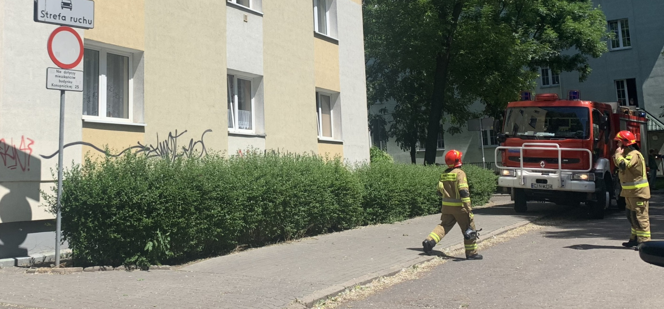 Inowrocław - Akcja strażaków na Nowym. Było duże zadymienie