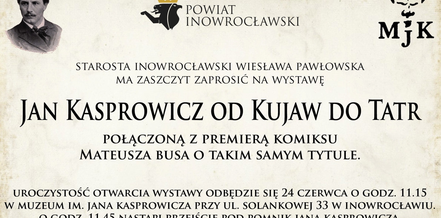 Inowrocław - Wystawa i komiks poświęcone Kasprowiczowi