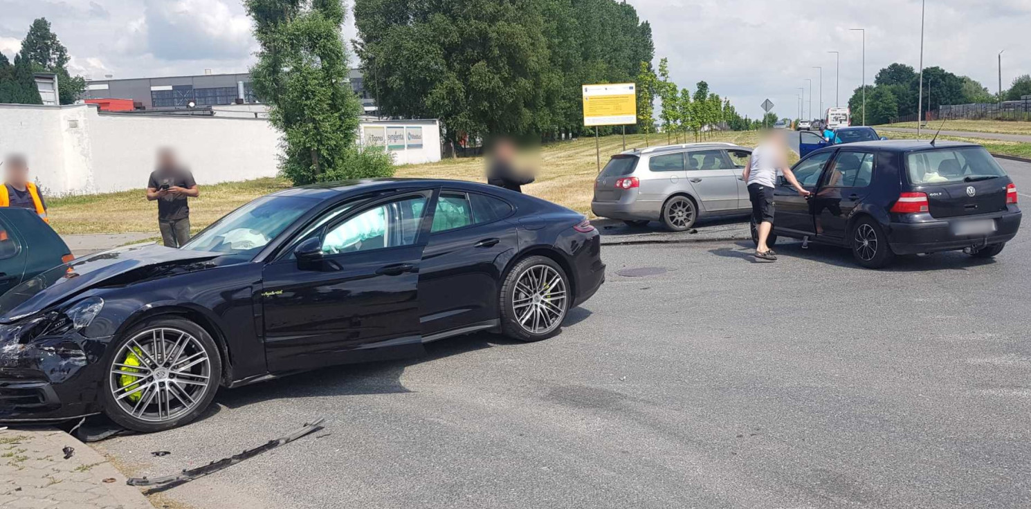 Inowrocław - Groźna kolizja na ulicy Marcinkowskiego