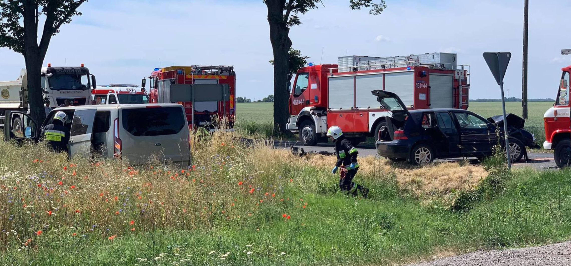 Gmina Inowrocław - Wypadek pod Inowrocławiem. Są ranni