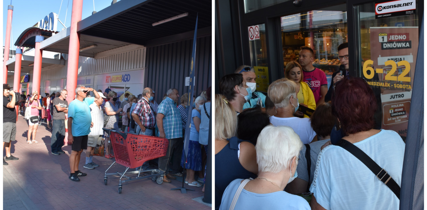 Inowrocław - Otwarcie Netto. Klienci gromadzili się w kolejce
