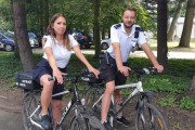 Policja patroluje miasto również na rowerach