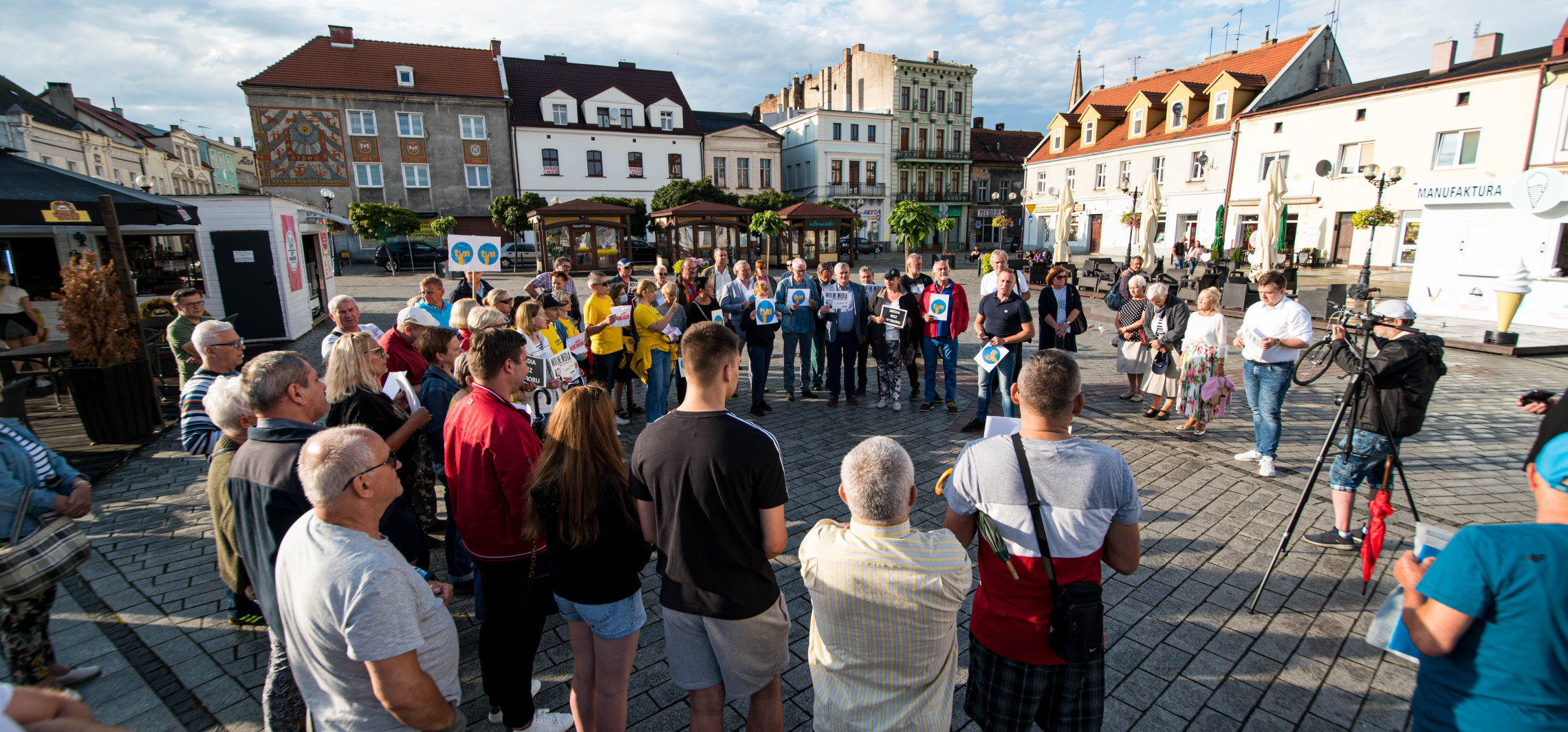 Inowrocław - "Wolne media!" krzyczeli na Rynku