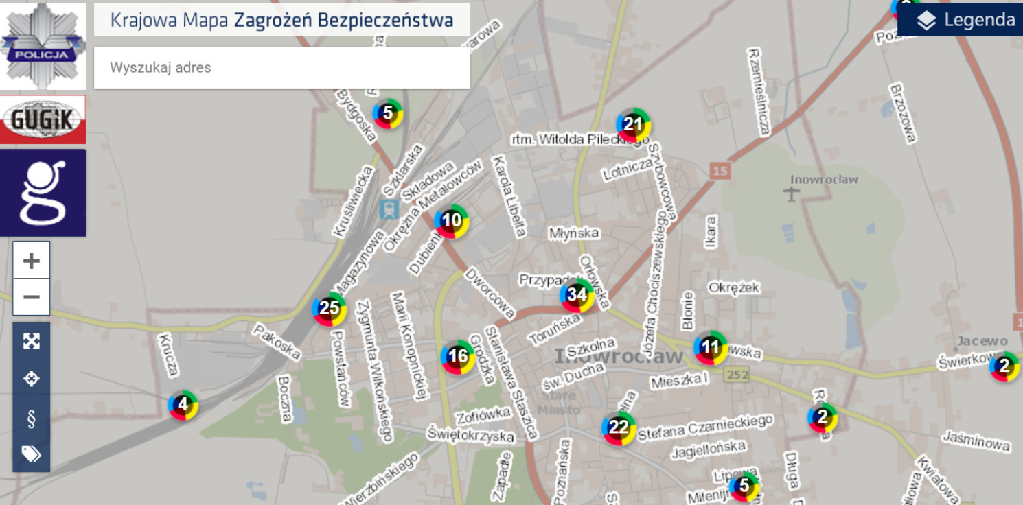 Inowrocław - Ta mapa pracuje i każdego dnia się zmienia