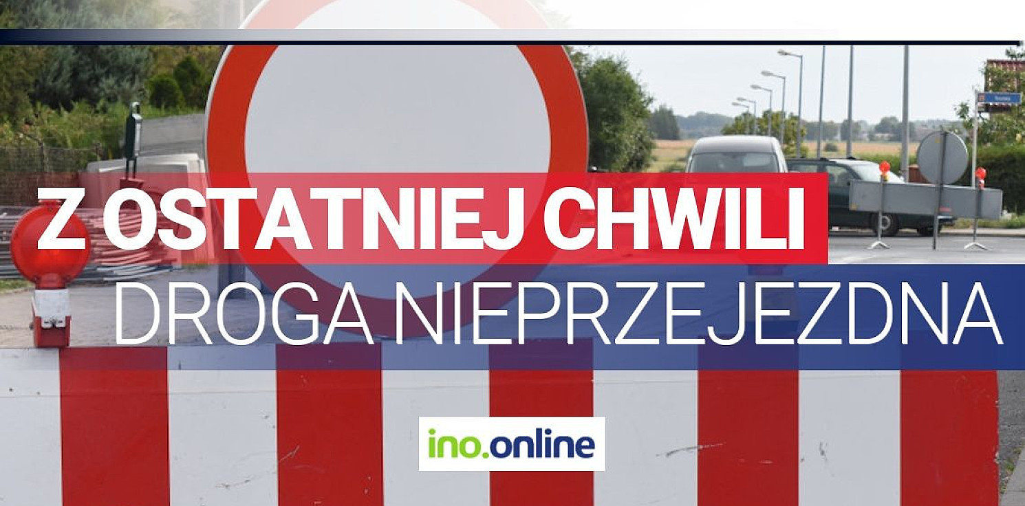 Region - Zablokowana droga krajowa w Chełmcach