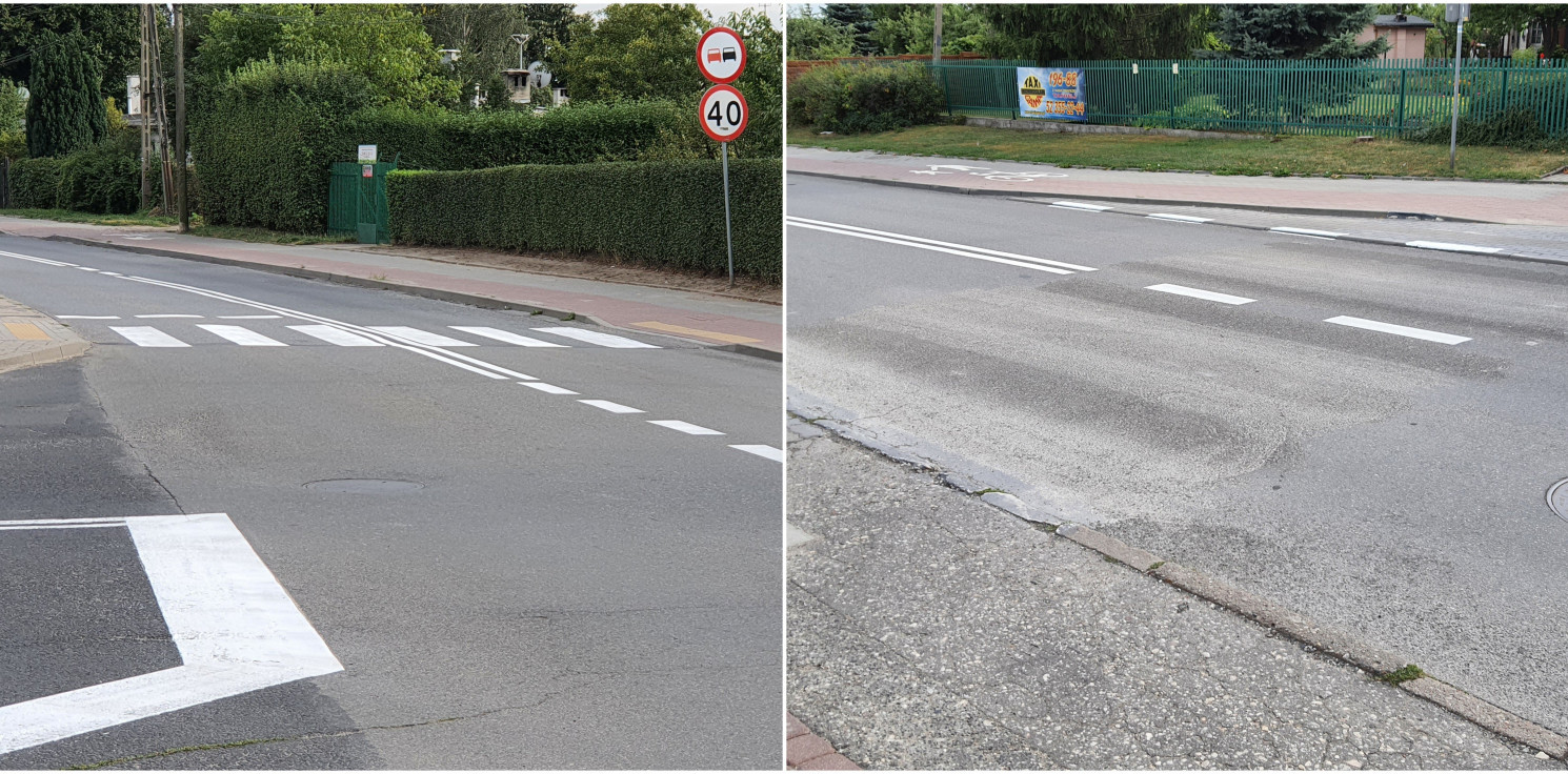 Inowrocław - Stare pasy na ul. Szymborskiej usunięte