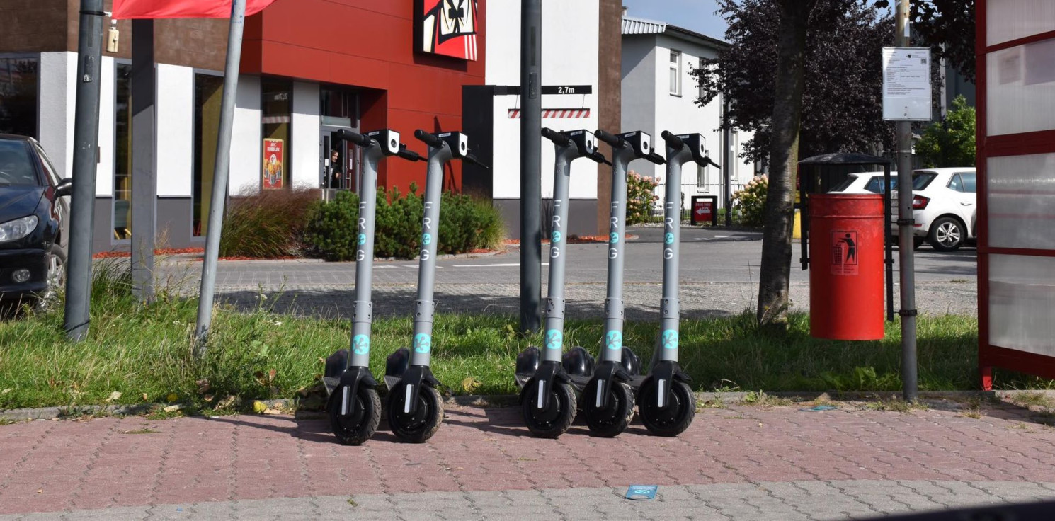 Inowrocław - Do Inowrocławia trafiły elektryczne hulajnogi na minuty