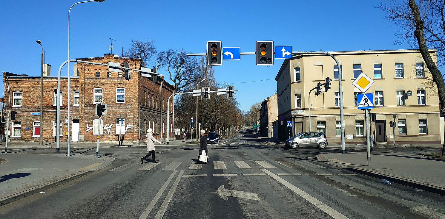 Inowrocław - Nie działa sygnalizacja świetlna w centrum