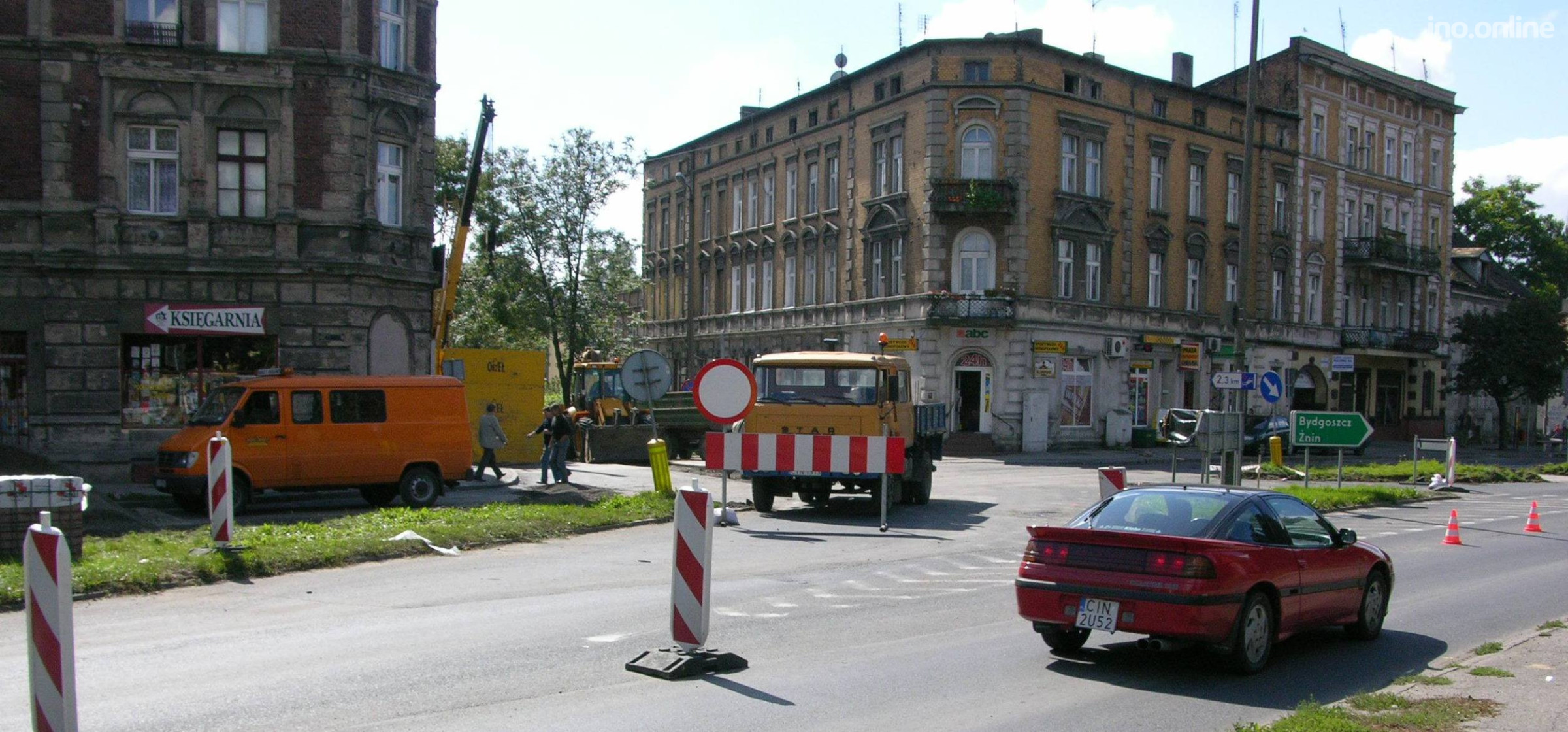 Inowrocław - #Pamiętacie? Budowa Ronda Solidarności