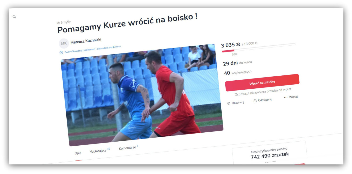 Inowrocław - Kontuzja piłkarza z Inowrocławia. Ruszyła zbiórka