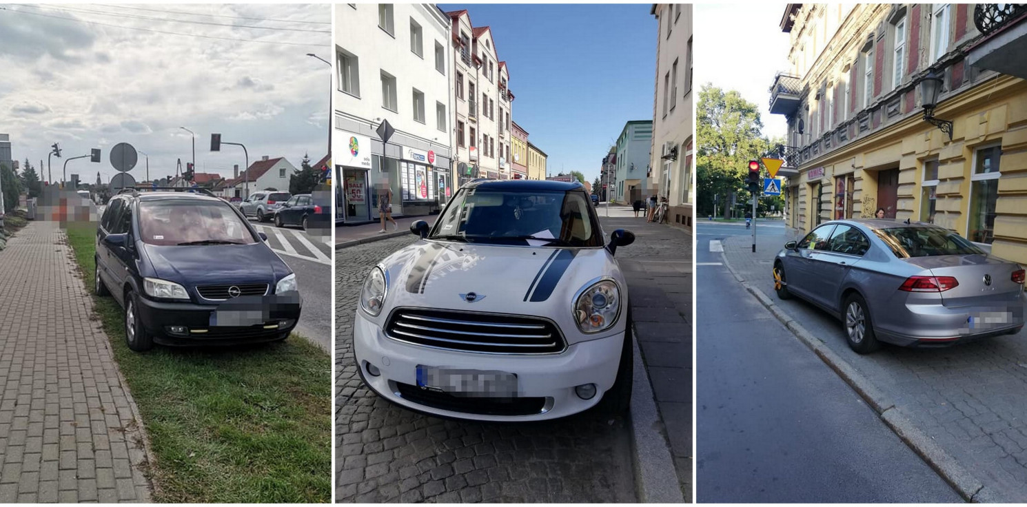 Inowrocław - Za takie parkowanie blokady poszły w ruch