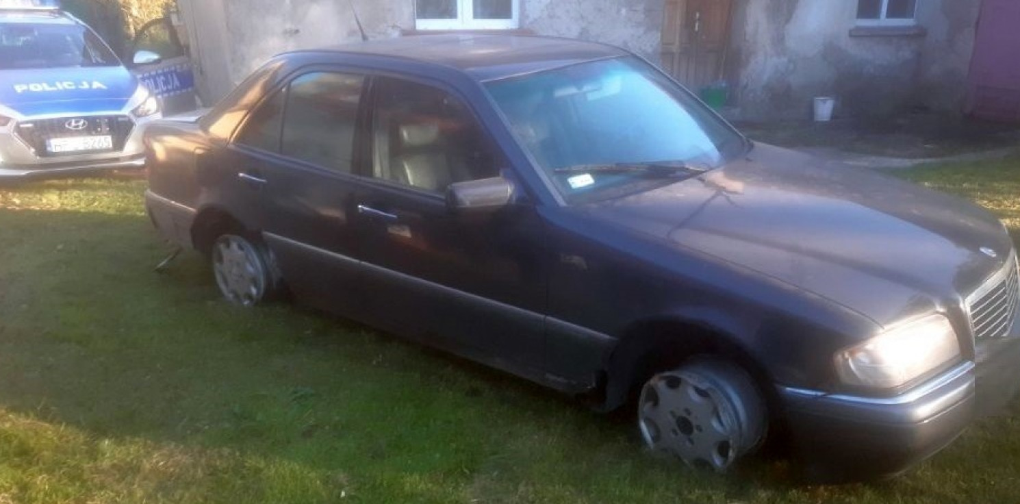 Region - Pijany uciekał mercedesem bez opon przed policją