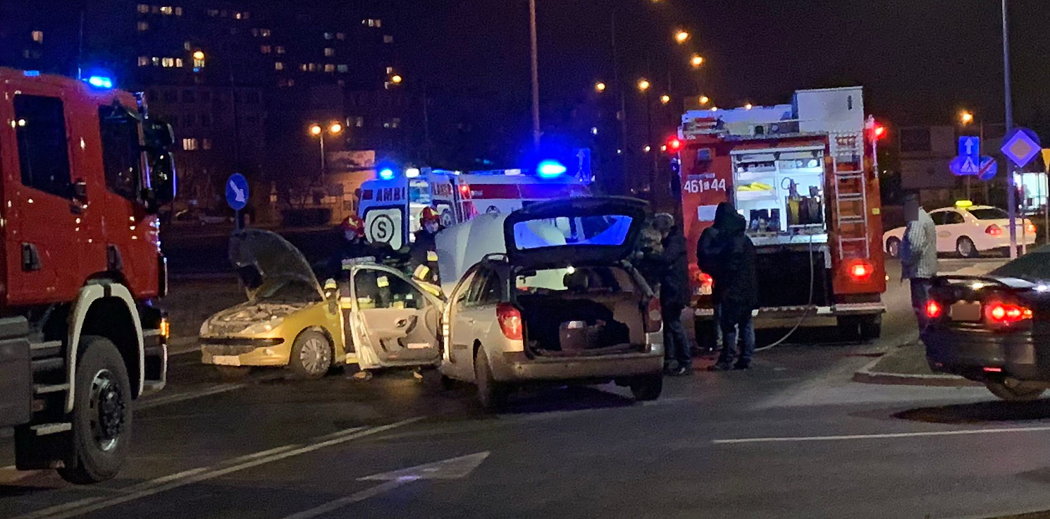 Inowrocław - Groźna kraksa na rąbińskim skrzyżowaniu