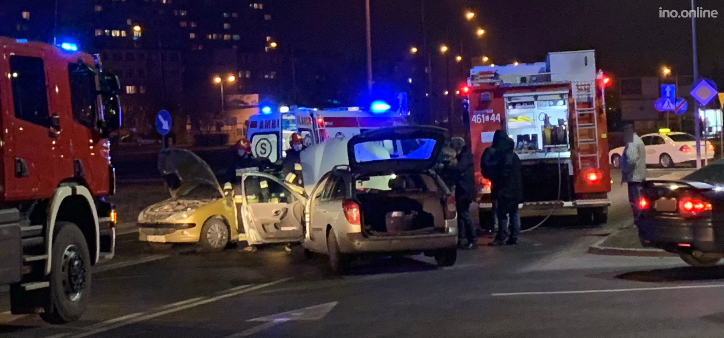 Inowrocław - Groźna kraksa na rąbińskim skrzyżowaniu