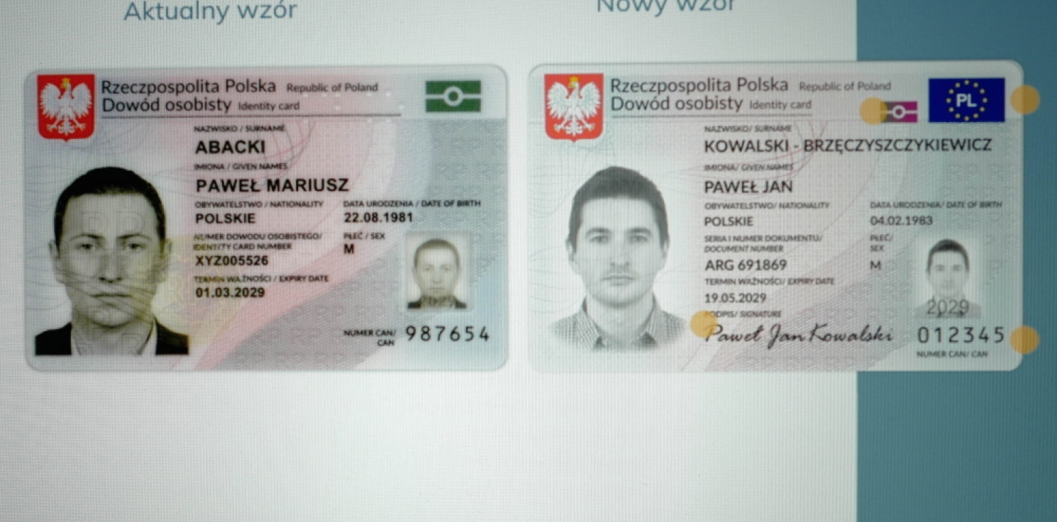 Kraj - Nowe dowody osobiste z odciskami palców, wraca podpis posiadacza
