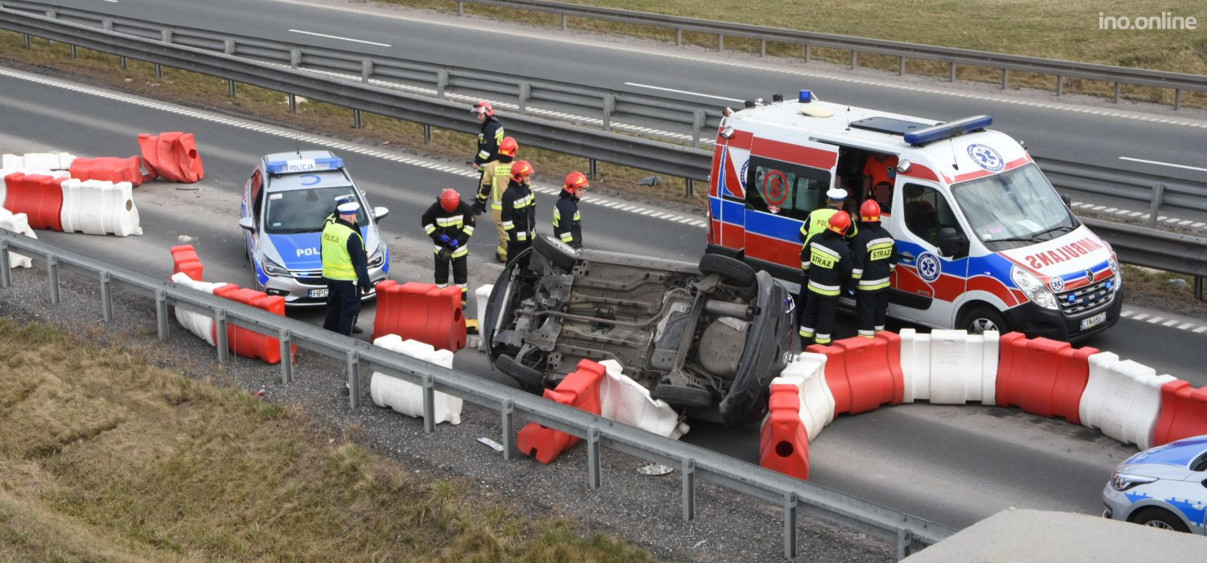 Inowrocław - Groźny wypadek na obwodnicy. Są ranni