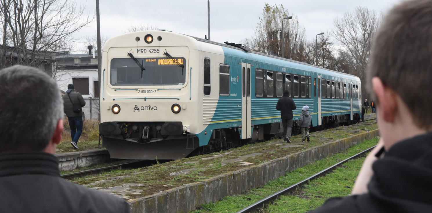 Inowrocław - Tędy przejechał pociąg, jak przed laty