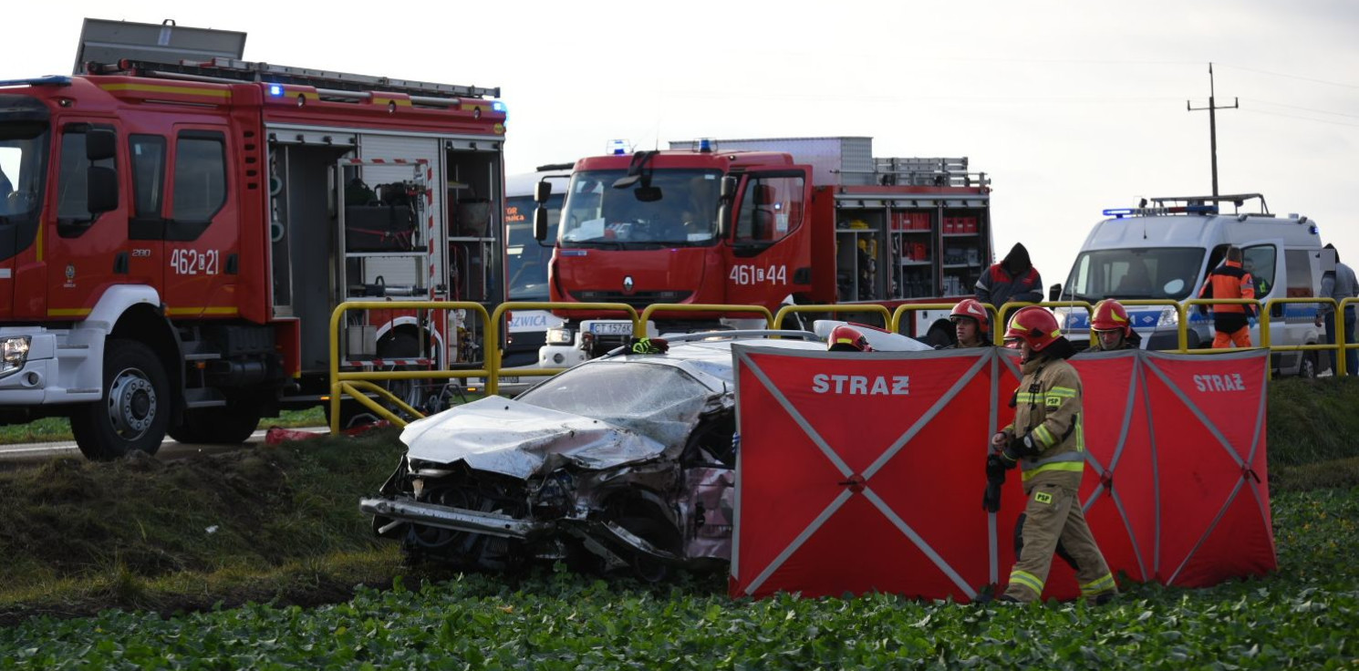 Region - Śmiertelny wypadek koło Dziennic. Nie żyje kierowca