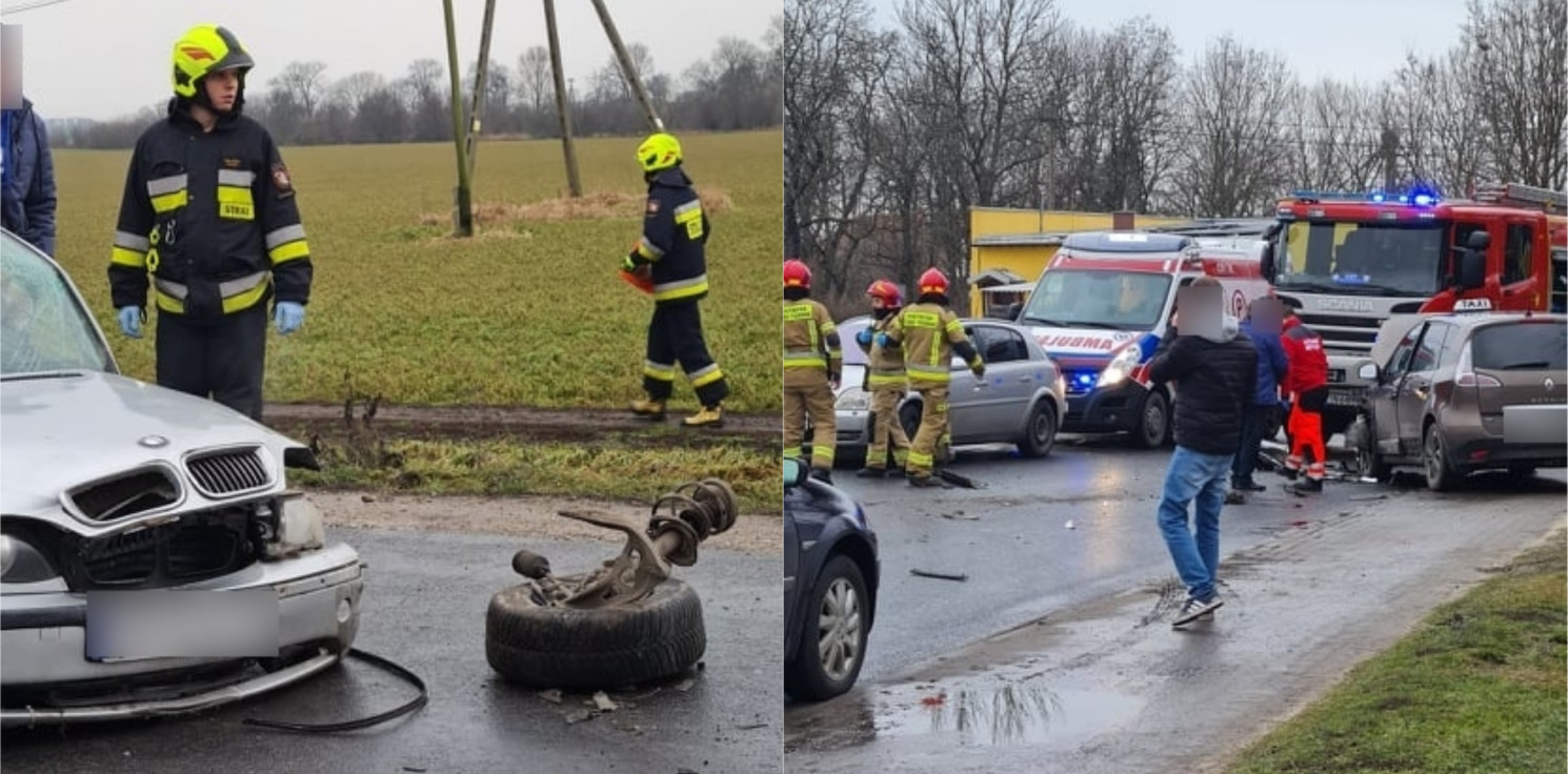 Kruszwica.online - Wypadek pod Kruszwicą. Ranne 2 osoby, w tym dziecko