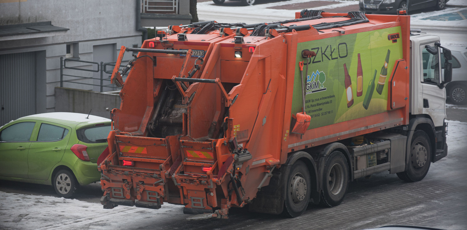 Inowrocław - Zielona środa: mit jednej śmieciarki
