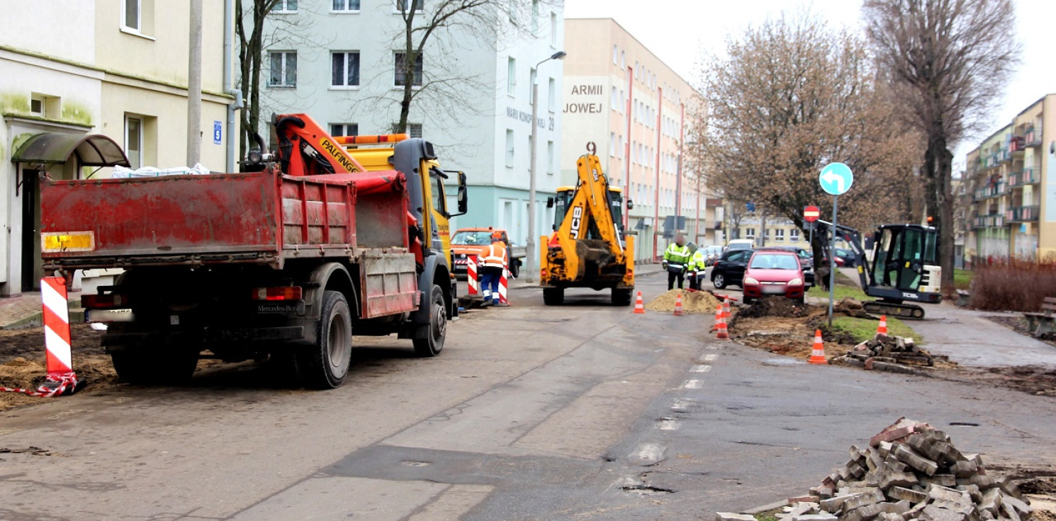 Inowrocław - Ruszyły prace na ul. Armii Krajowej. Co się zmieni?