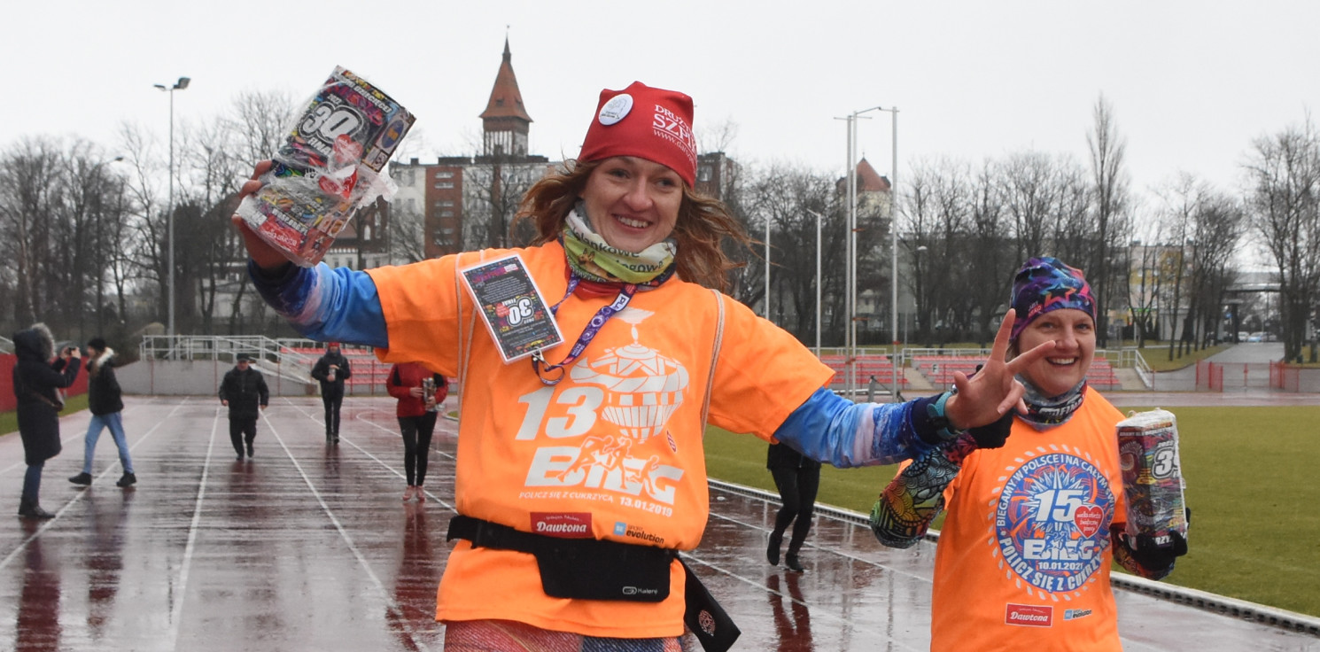 Inowrocław - Wiatr im niestraszny. Biegną dla WOŚP