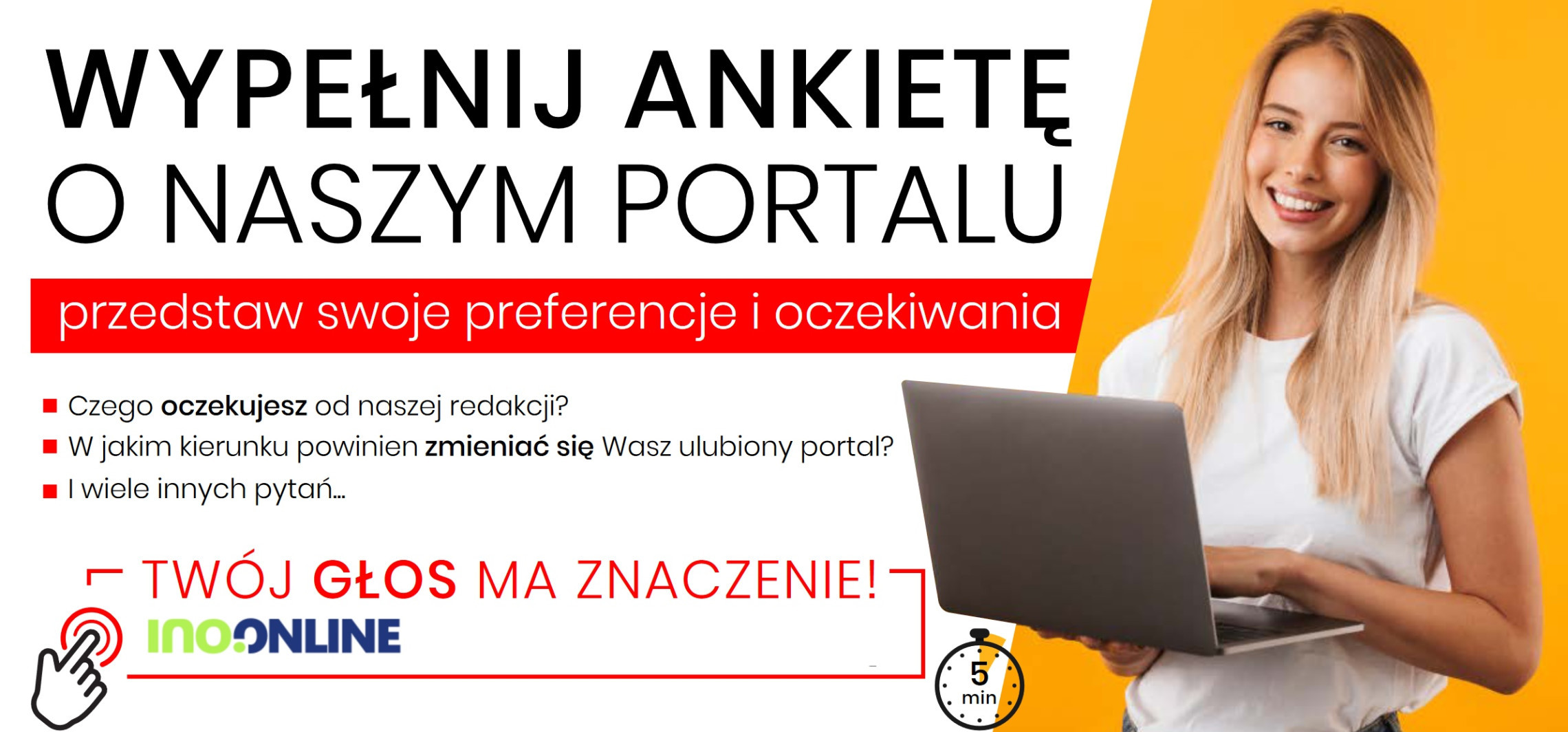 Inowrocław - Oceń nasz portal, dostosuj Ino.online pod siebie