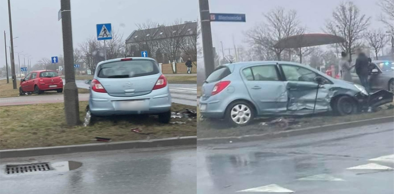 Inowrocław - Kraksa na Rąbinie. Zderzyły się dwie osobówki