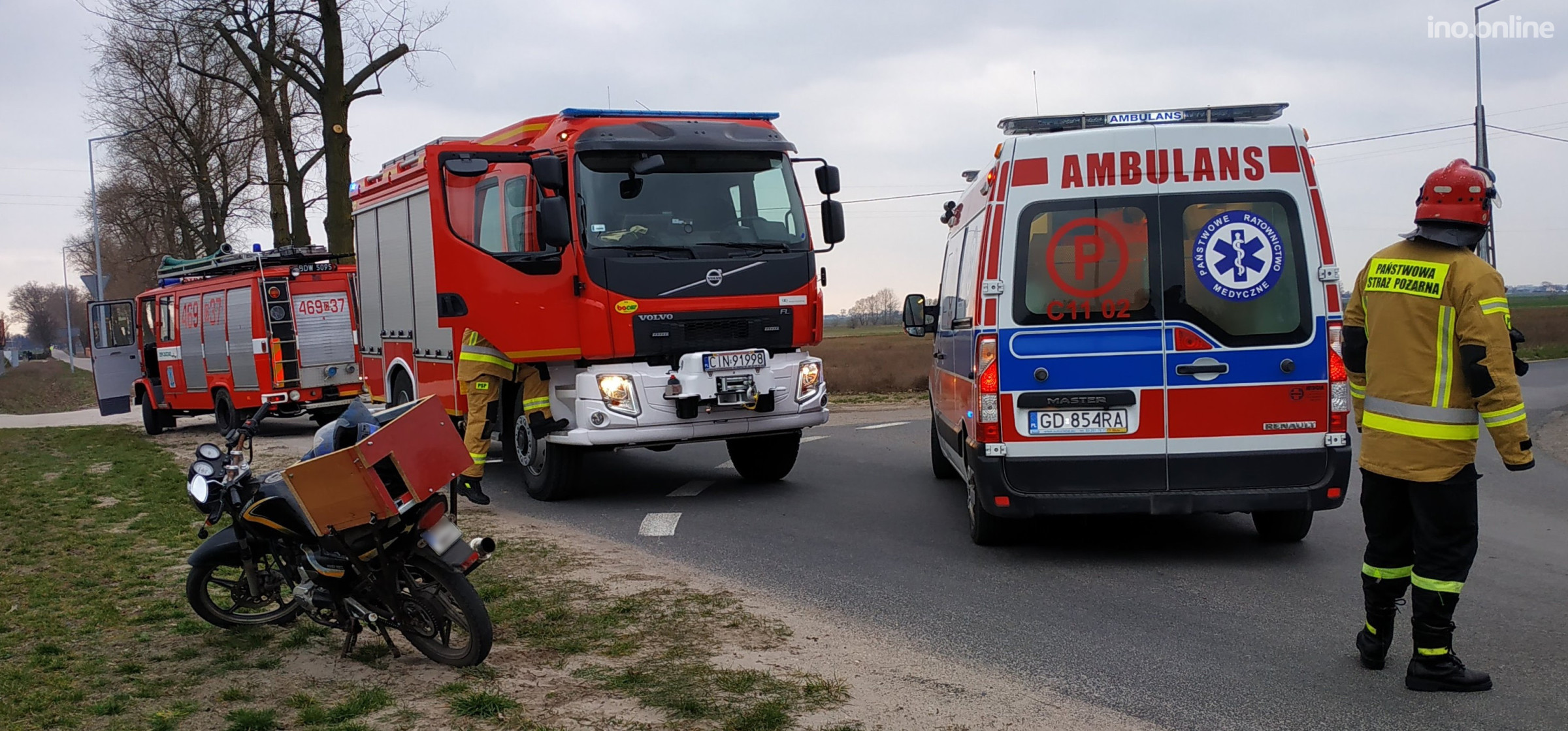 Region - Zderzenie auta z motocyklem w Słońsku