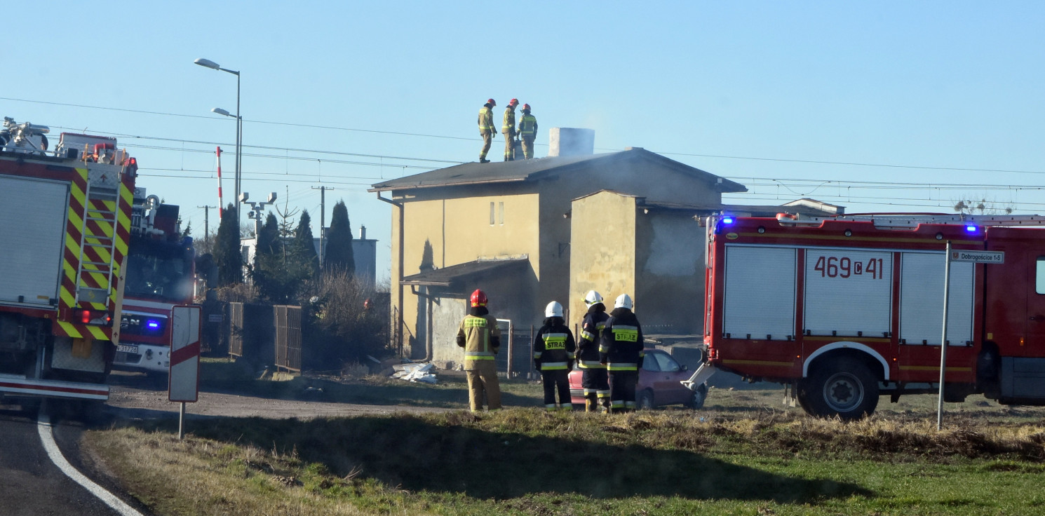 Region - Pożar koło Złotnik Kuj. W kominie zapaliła się sadza
