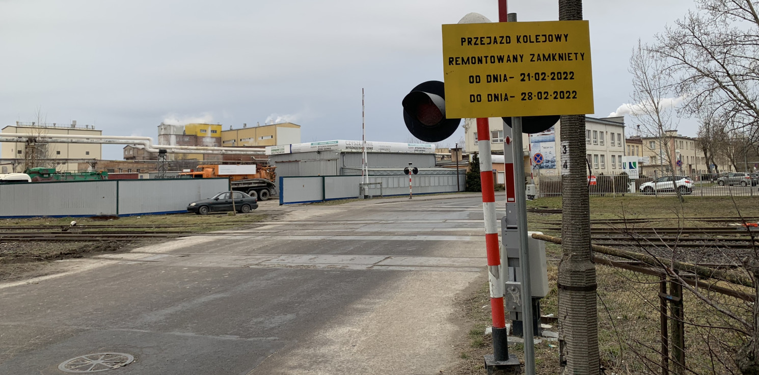 Inowrocław - Zamkną przejazd kolejowy w Mątwach na tydzień