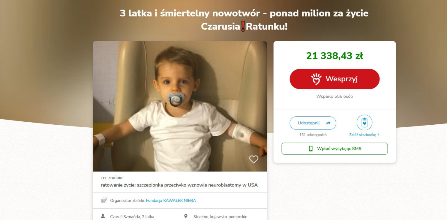 Strzelno - Potrzeba miliona złotych, by Czaruś przeżył