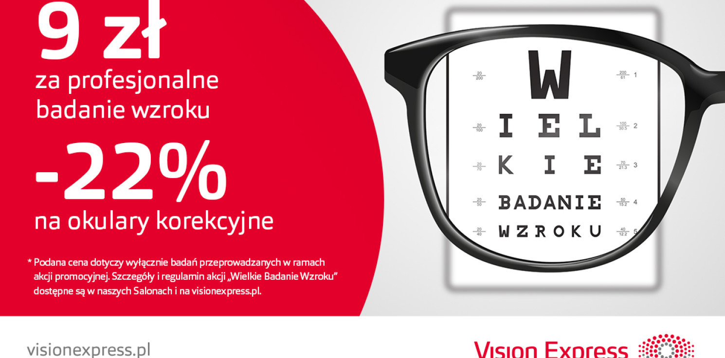 Kraj - Wielkie Badanie Wzroku - coraz więcej Polaków ze stwierdzoną wadą lub chorobą oczu