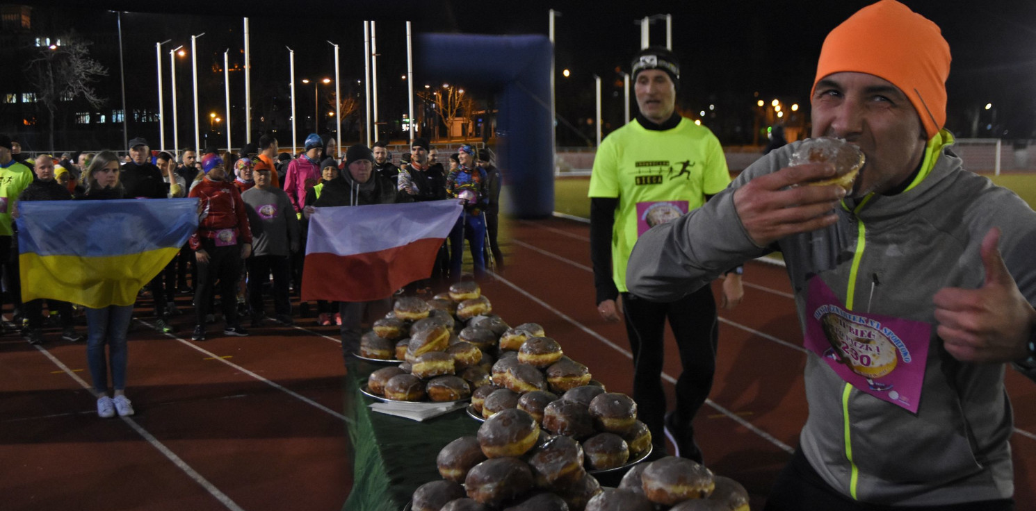 Inowrocław - Pobiegli po pączka, z ważnym przesłaniem