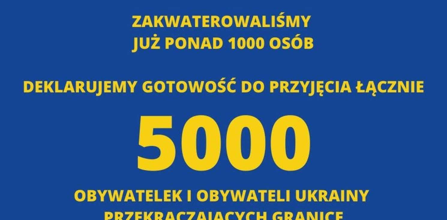 Kraj - Grupa Arche deklaruje gotowość przyjęcia 5000 osób, uchodźców z Ukrainy
