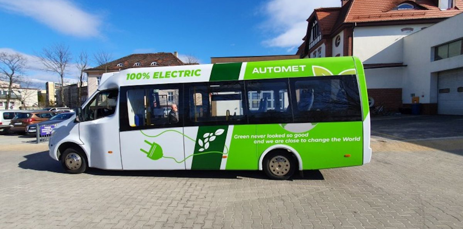 Inowrocław - MPK Inowrocław testuje elektryczny mikrobus