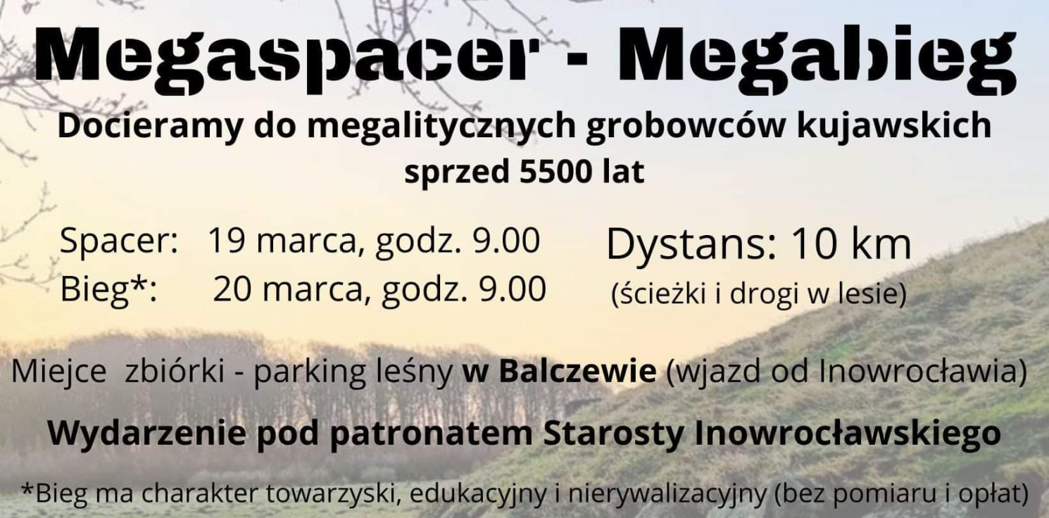Gmina Inowrocław - Megalityczny spacer i bieg w Balczewie