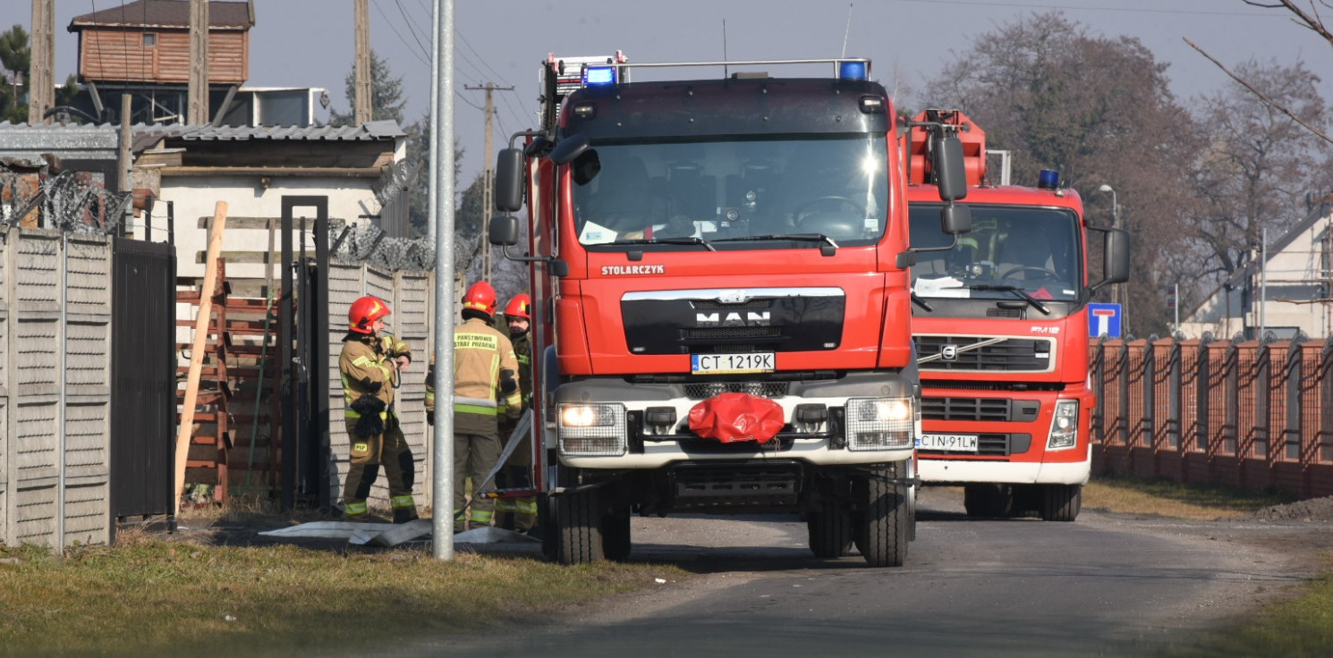 Gmina Inowrocław - Pożar w zakładzie pod Inowrocławiem