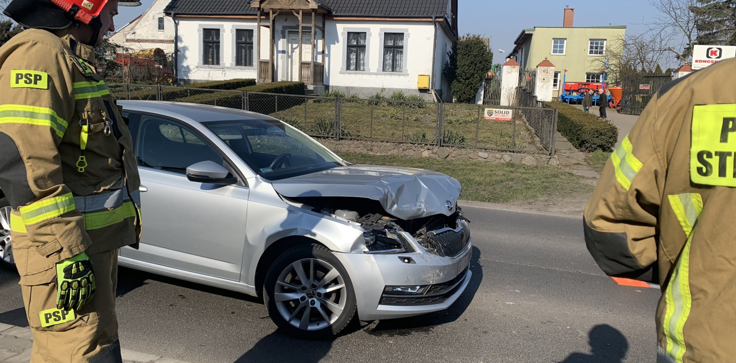 Kruszwica - Cztery auta zderzyły się koło Kruszwicy