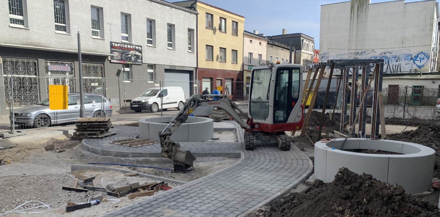 Inowrocław - Parki kieszonkowe w budowie. Tak wyglądają