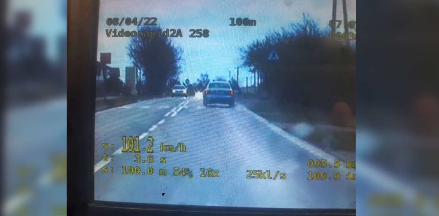 Inowrocław - Jechał 101 km/h na "50". Namierzyła go grupa SPEED
