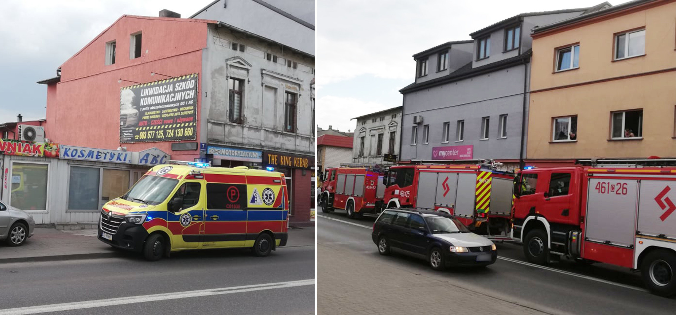 Kruszwica - Uratowali troje dzieci z płonącej kamienicy