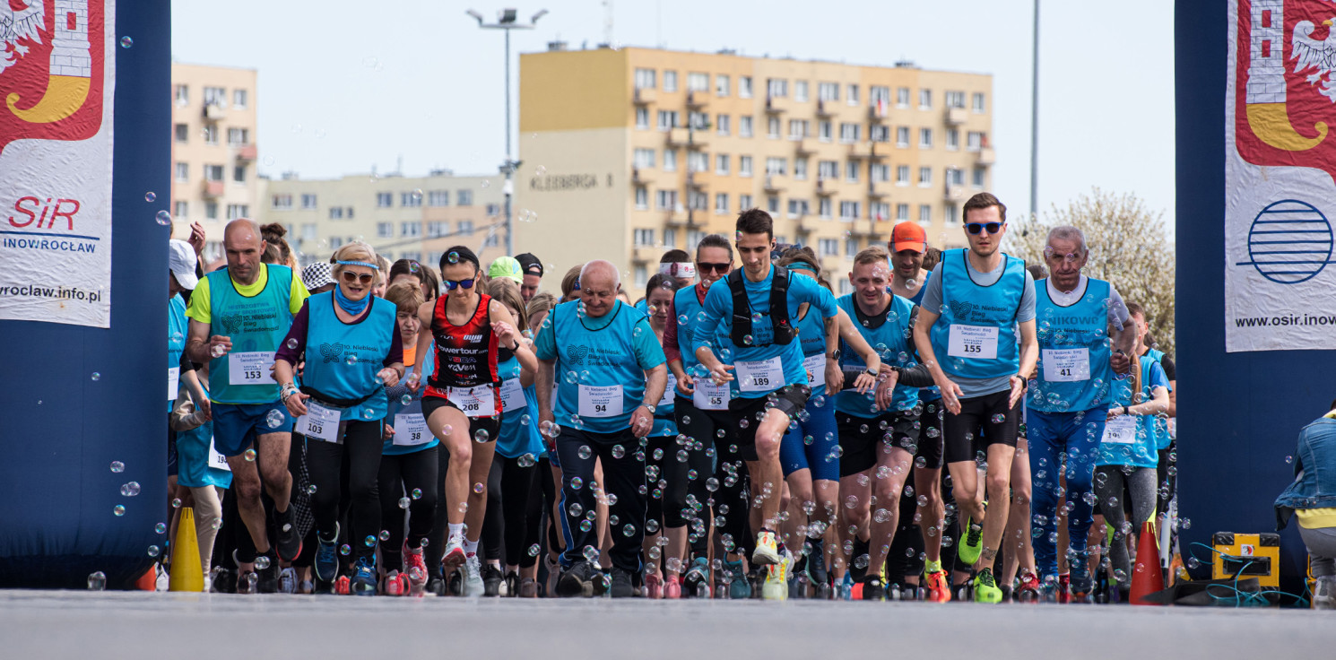 Inowrocław - Niebieski bieg wrócił na ulice Inowrocławia