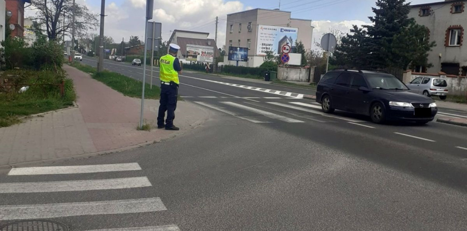 Inowrocław - Kontrolowali kierowców przy zebrach. Były mandaty